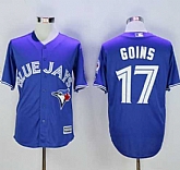 Toronto Blue Jays #17 Ryan Goins Blue New Cool Base 40TH Anniversary Stitched Baseball Jersey,baseball caps,new era cap wholesale,wholesale hats